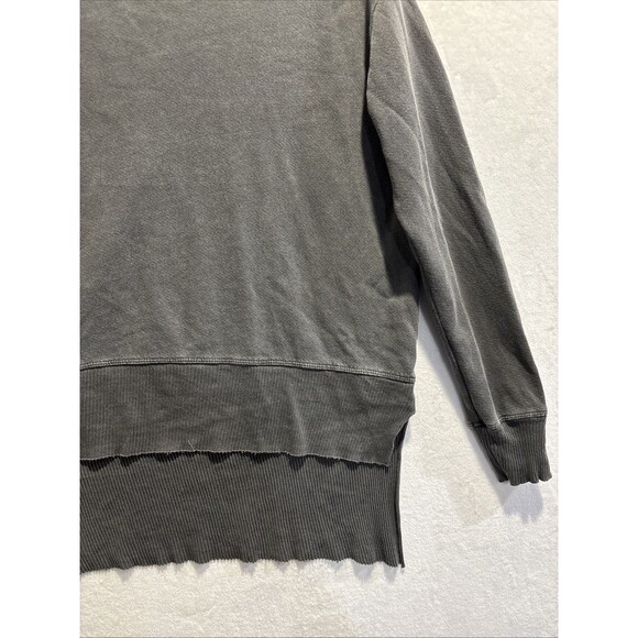 Wilt Women's Long Sleeve Distressed Neckline Pullover Top Grey Size Medium Boho - Picture 6 of 16